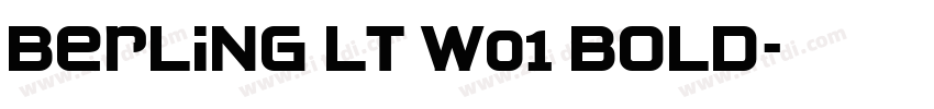 Berling LT W01 Bold字体转换